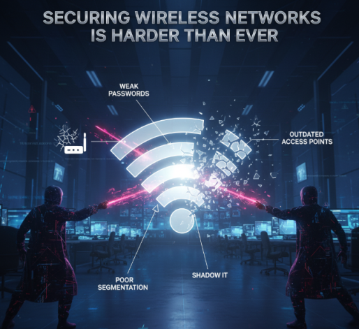 Most organizations rely on wireless connectivity for daily operations